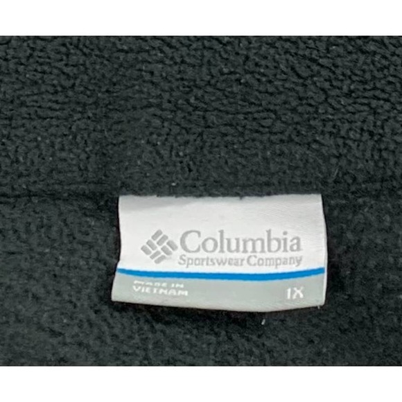 Columbia Fleece Jacket Womens Plus Size 1X Black Full Zip - Picture 3 of 9